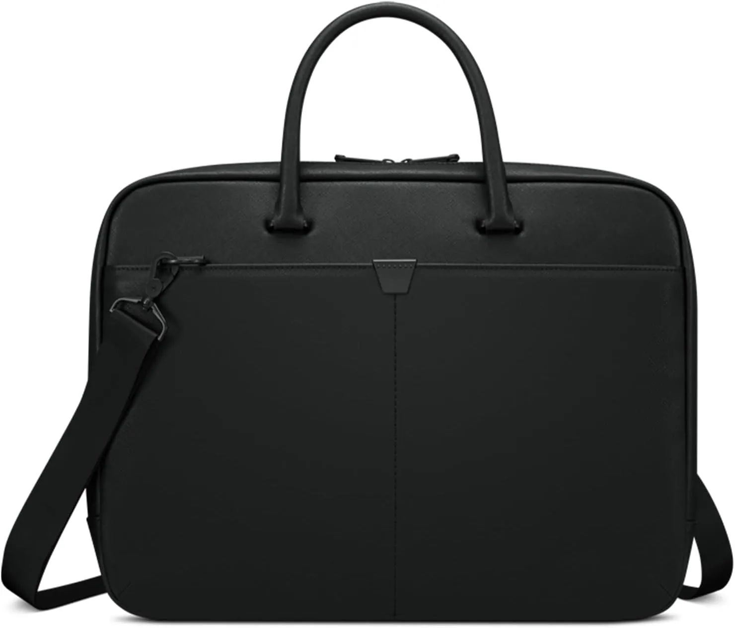 Lenovo 15.6-inch Laptop Bag (T200) - Water Resistant Leather Messenger Bag with Padded Device Compartment  Multi Compartment Professional Handbag with Shoulder Strap for Travel & Business