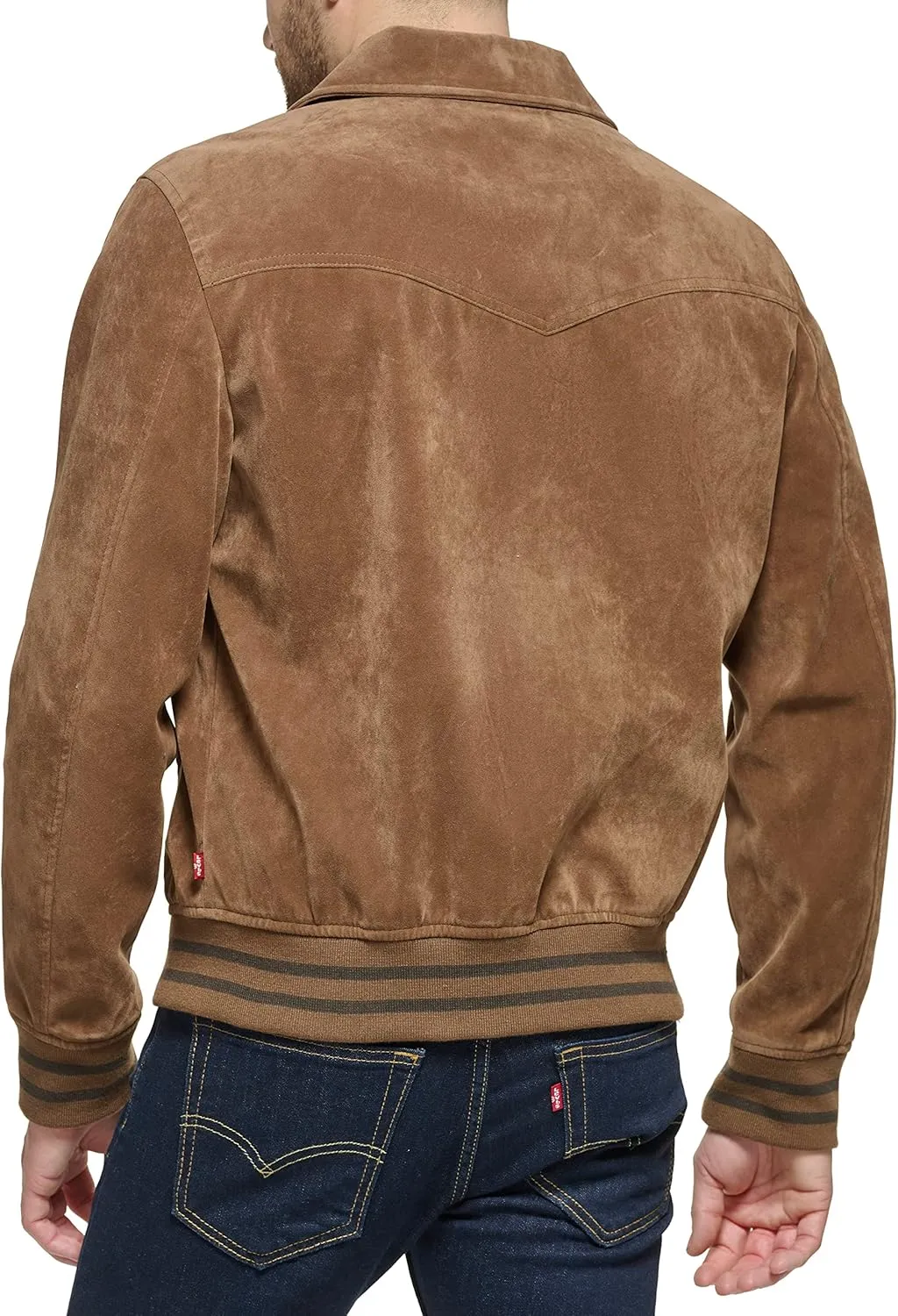 Levi's Men's Faux Suede Varsity Bomber Jacket