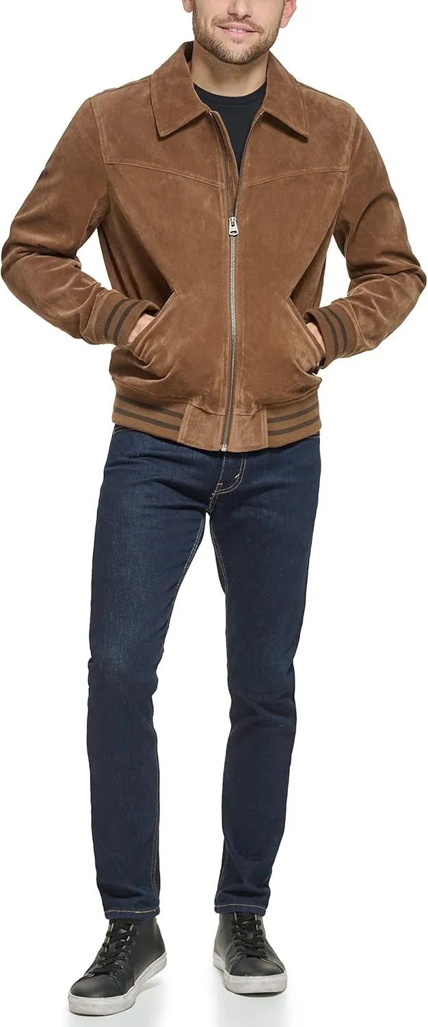 Levi's Men's Faux Suede Varsity Bomber Jacket