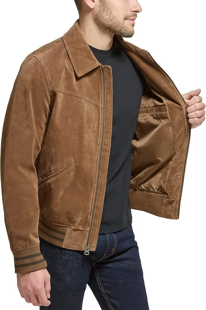 Levi's Men's Faux Suede Varsity Bomber Jacket