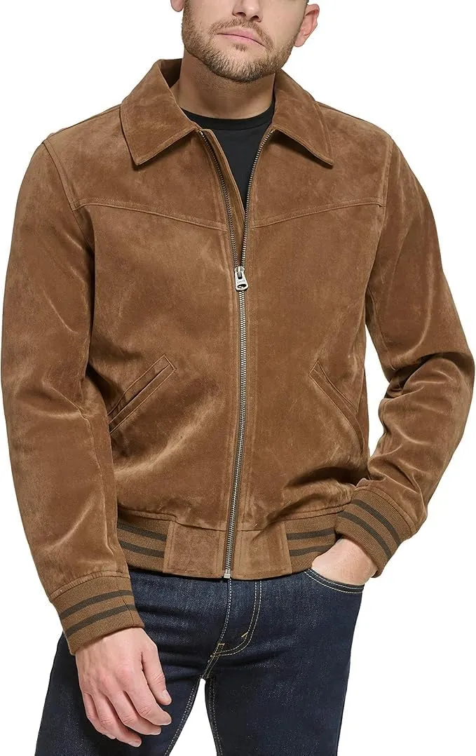 Levi's Men's Faux Suede Varsity Bomber Jacket