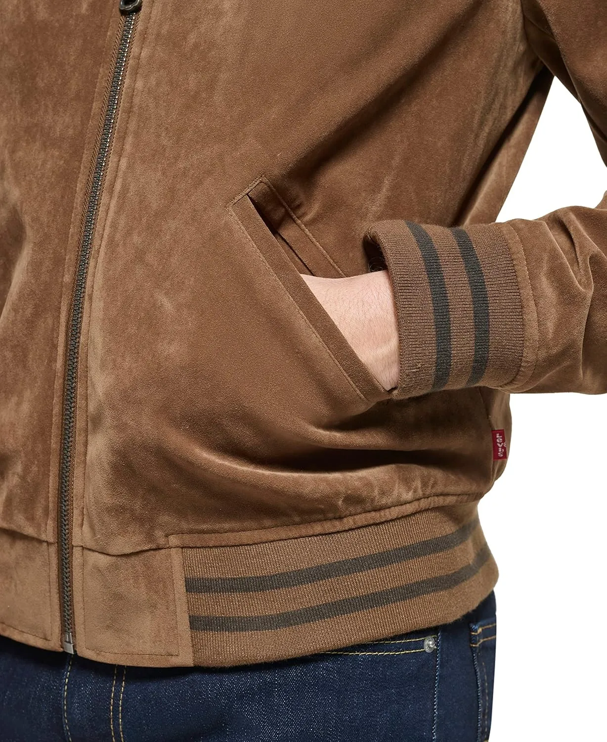 Levi's Men's Faux Suede Varsity Bomber Jacket