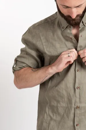 Linen Shirt - Sage