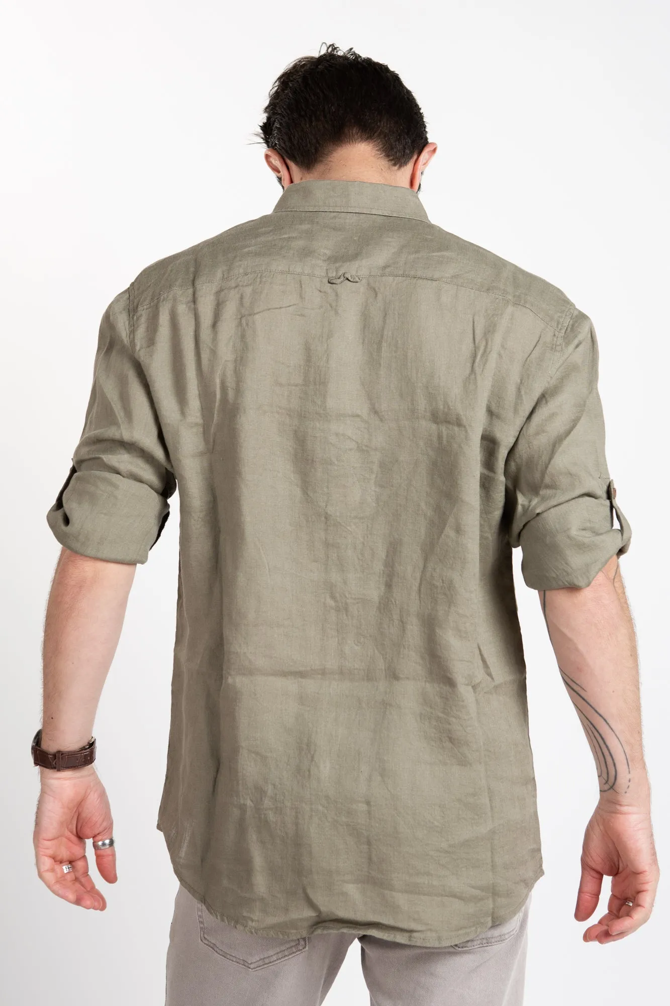 Linen Shirt - Sage