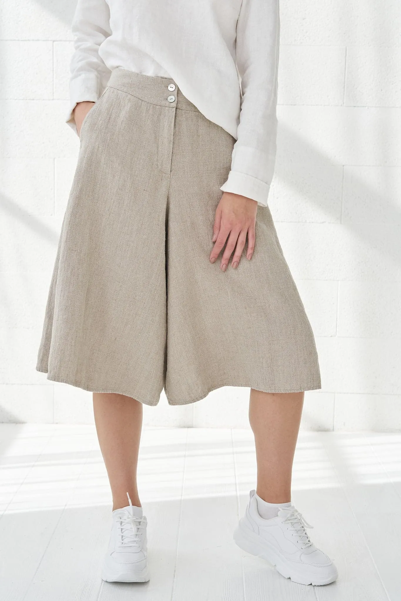 Linen skirt-shorts Parker