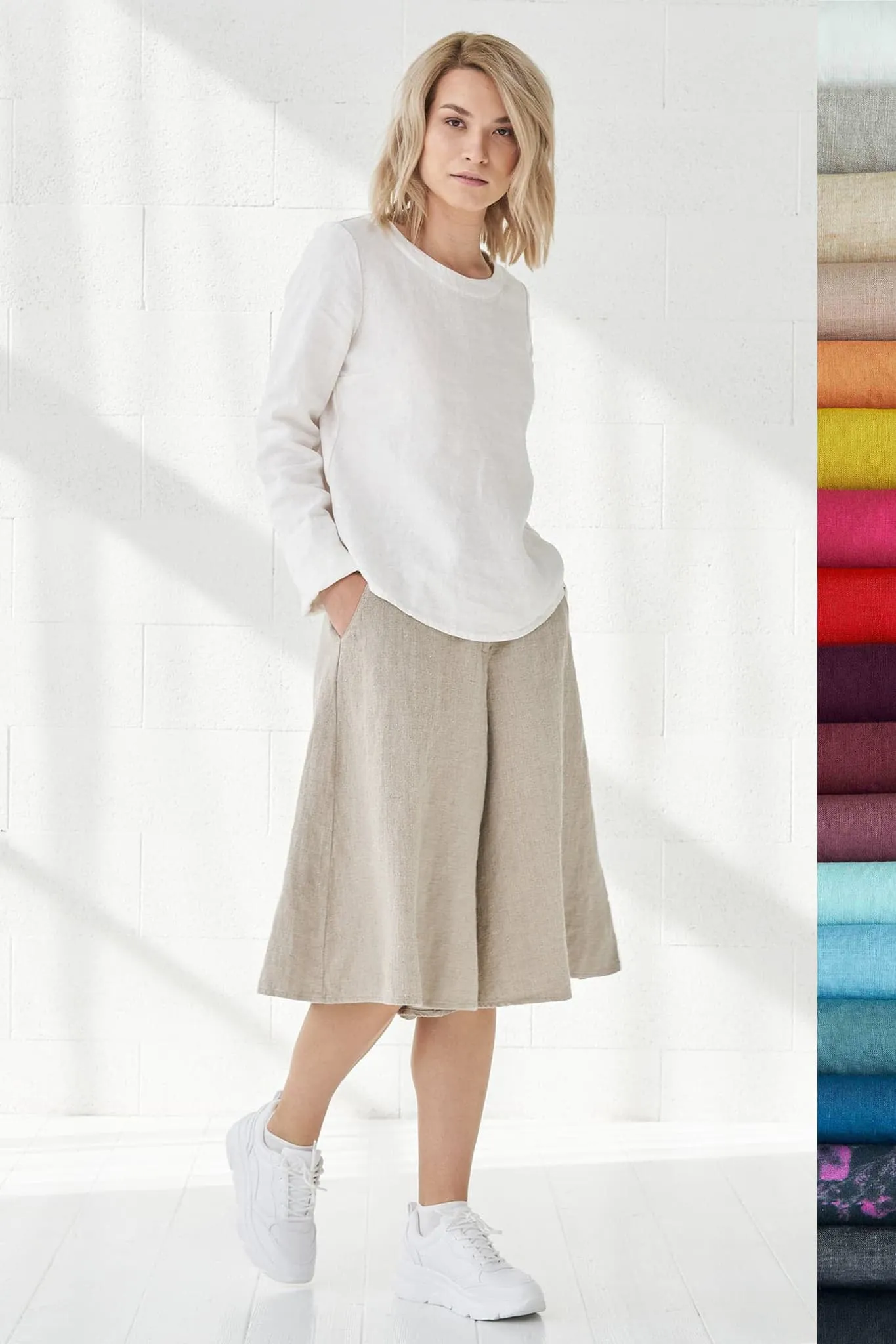 Linen skirt-shorts Parker