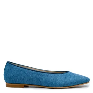 LMDI Denim Pointed Flat