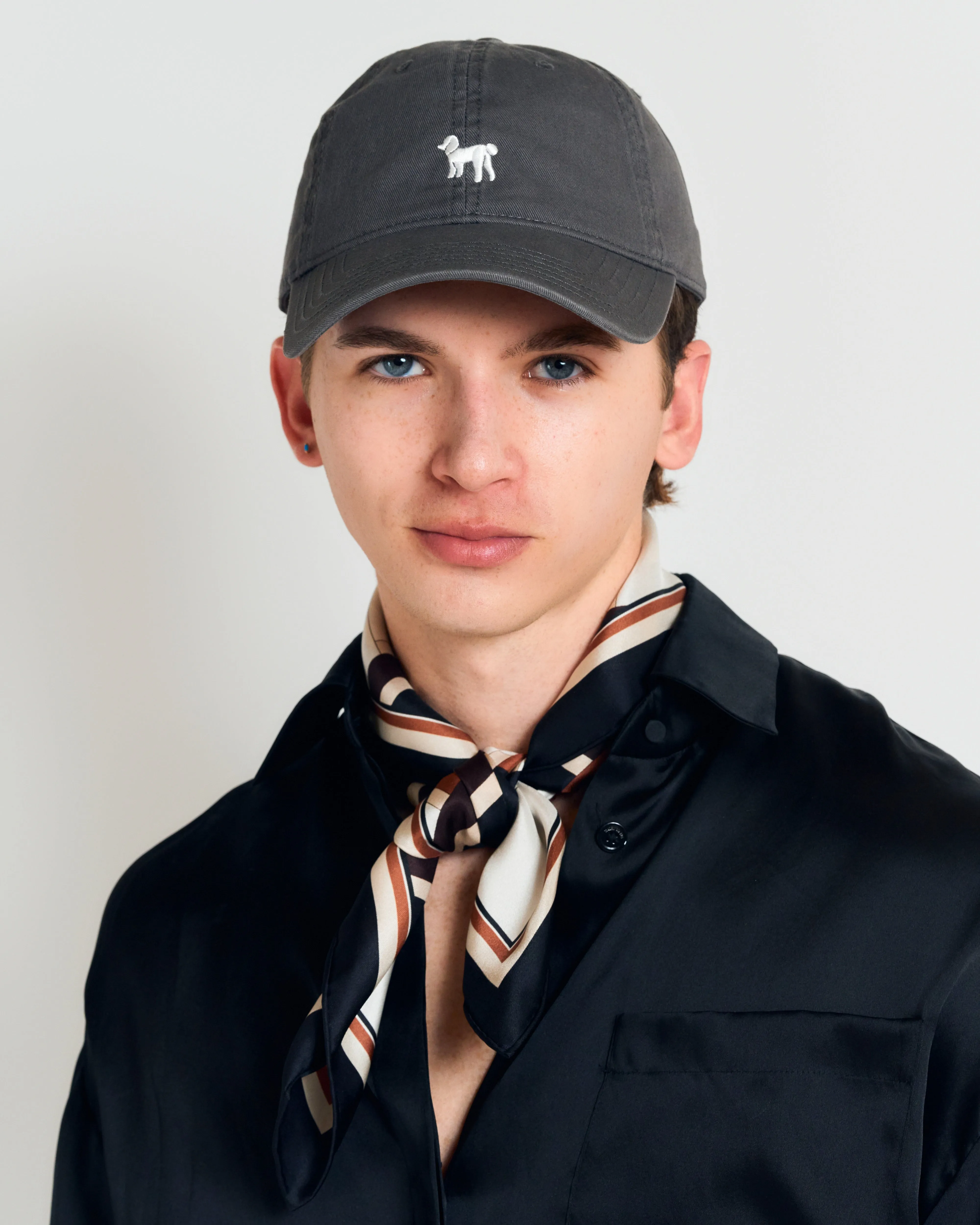 Lost Pattern x Leatherology Silk Square Scarf - Neutral