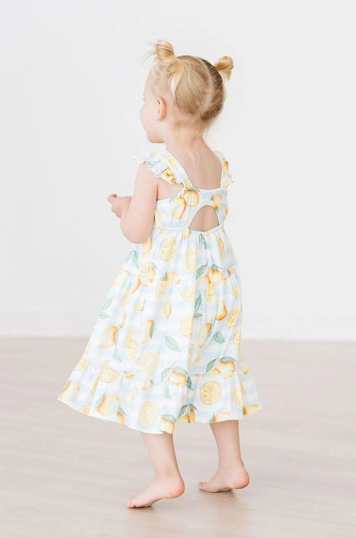 Lovely Lemons Ruffle Maxi Dress