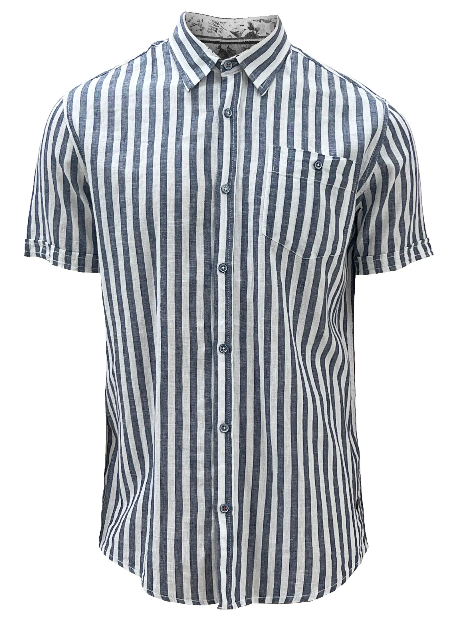 LUCAS | Linen Cotton Stripe Shirt || LUCAS | Chemise À Rayures En Lin Et Coton