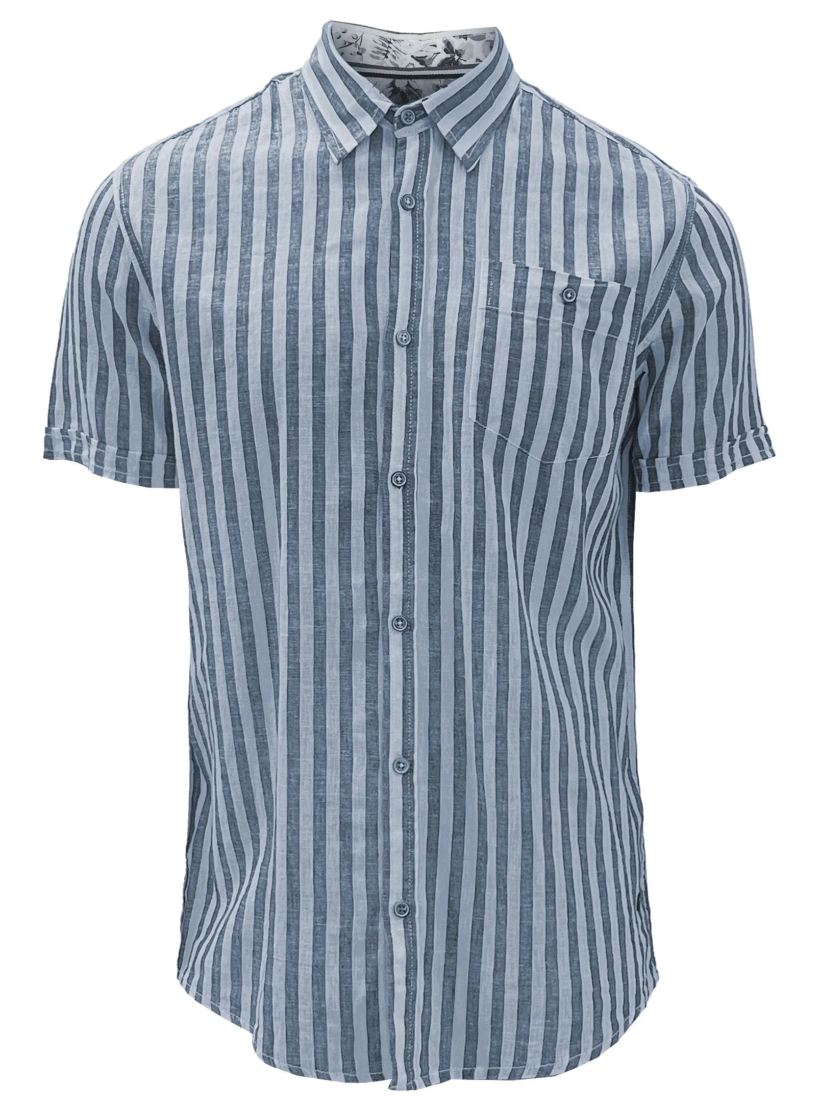 LUCAS | Linen Cotton Stripe Shirt || LUCAS | Chemise À Rayures En Lin Et Coton