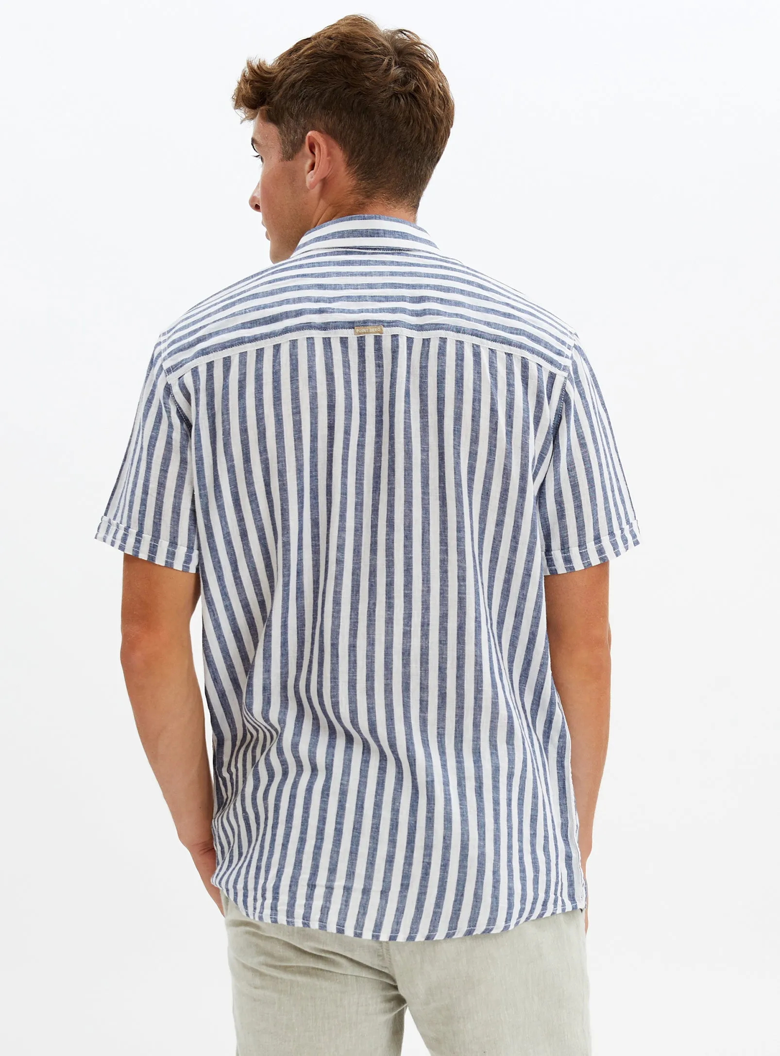 LUCAS | Linen Cotton Stripe Shirt || LUCAS | Chemise À Rayures En Lin Et Coton