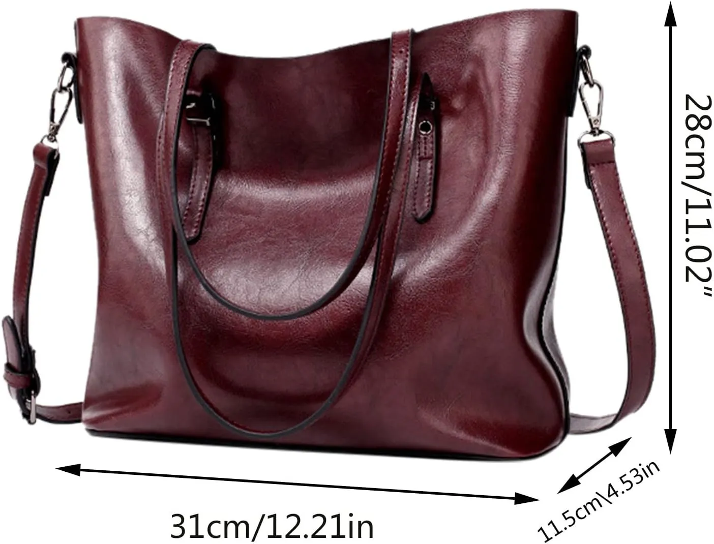Medium Hobo Bags for Women Top Handle Satchel Shoulder Purse Bucket Handbag Hobo, Silver