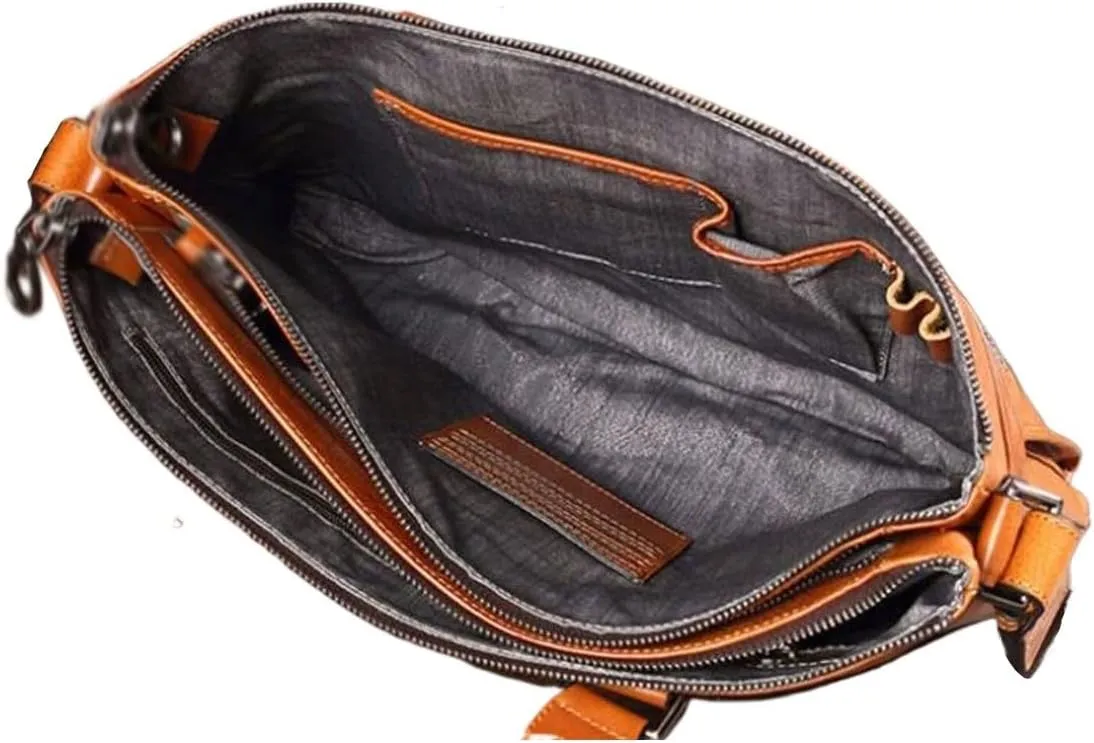 Mens Business Handbags Briefcases Messenger Shoulder Bags Leather Laptop Bags Luggage Carrying Cases
