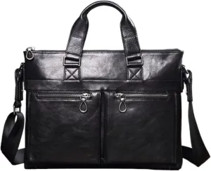 Mens Business Handbags Briefcases Messenger Shoulder Bags Leather Laptop Bags Luggage Carrying Cases