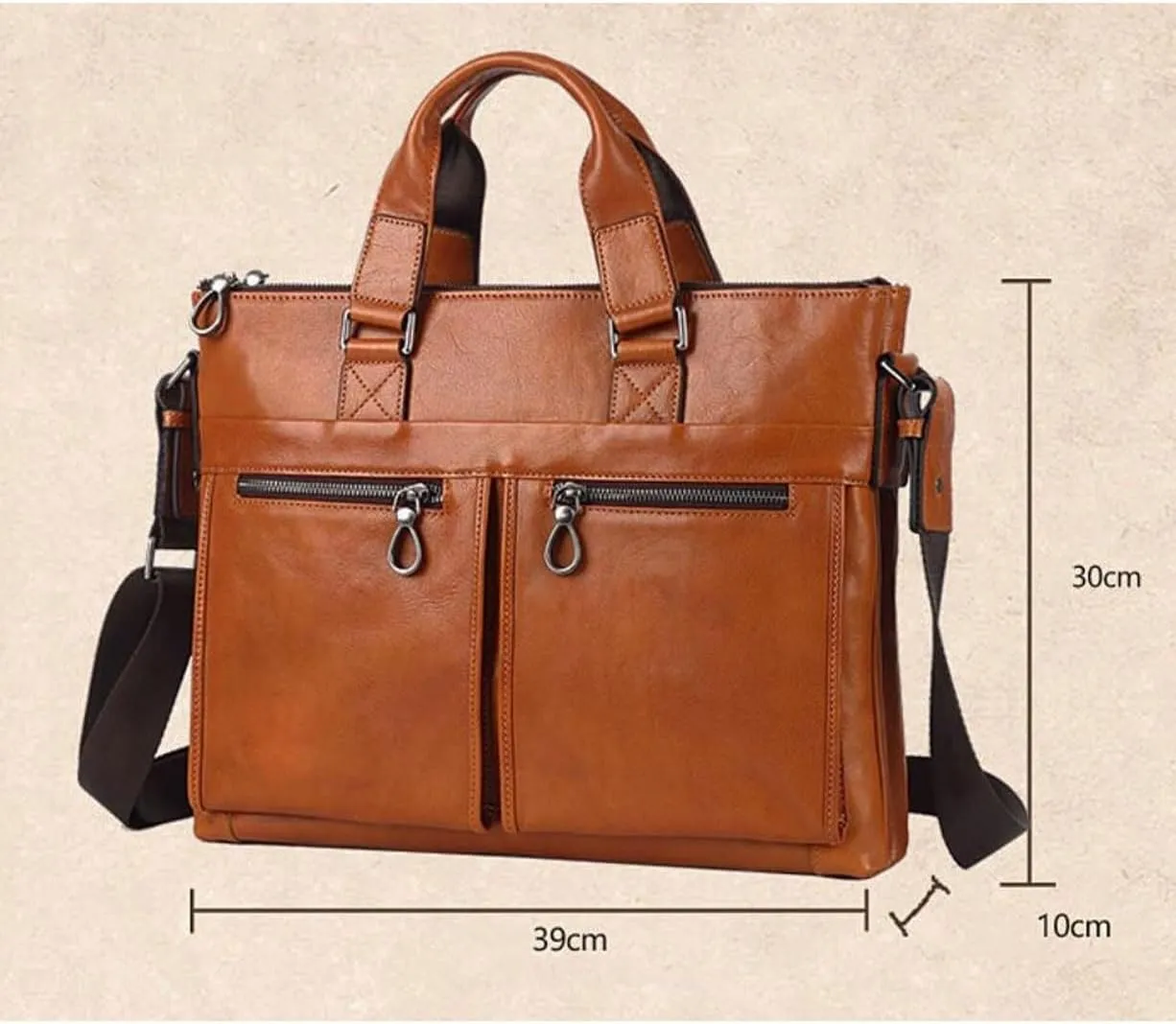 Mens Business Handbags Briefcases Messenger Shoulder Bags Leather Laptop Bags Luggage Carrying Cases