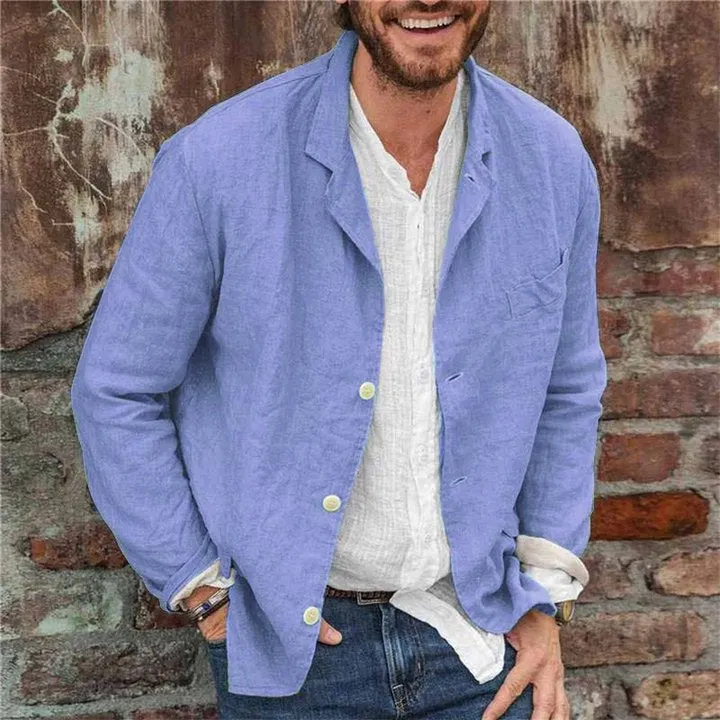 Men's Casual Linen Blazer | Lightweight & Breathable