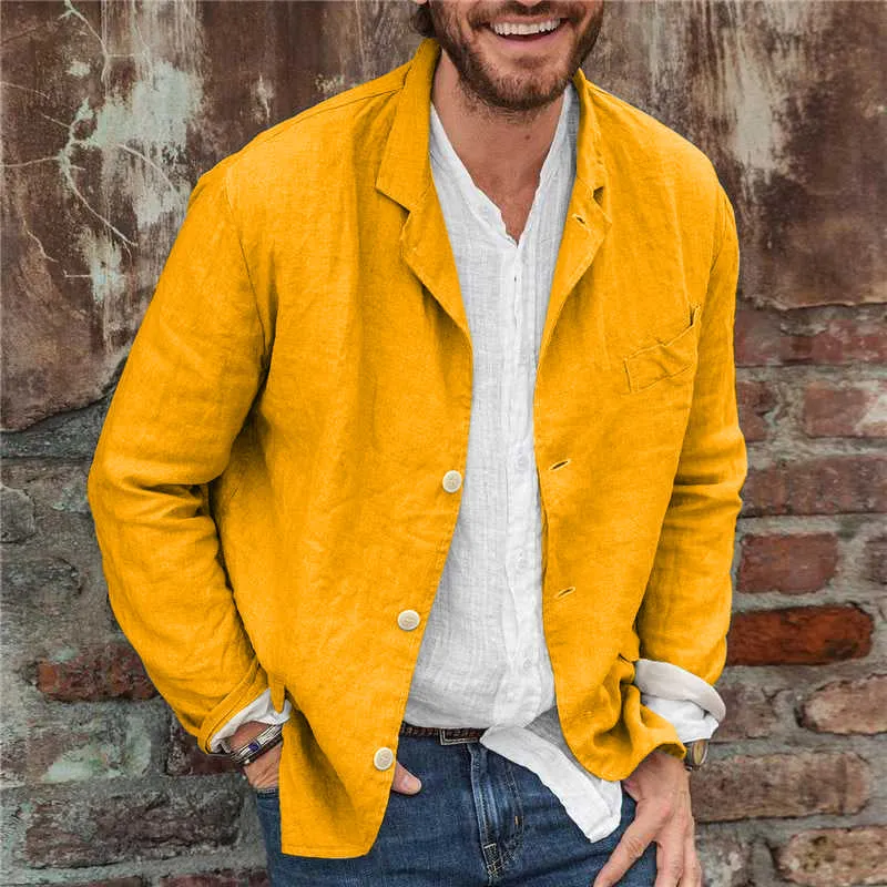 Men's Casual Linen Blazer | Lightweight & Breathable