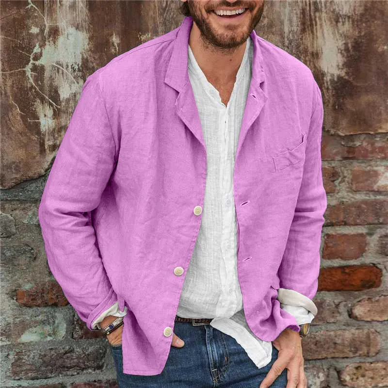 Men's Casual Linen Blazer | Lightweight & Breathable
