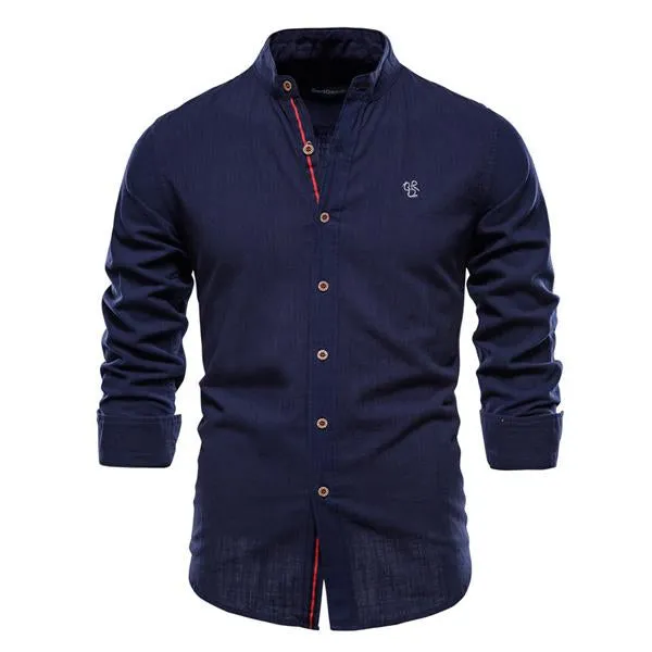 MEN'S COTTON LINEN SHIRT  93795703X