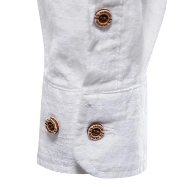 MEN'S COTTON LINEN SHIRT  93795703X