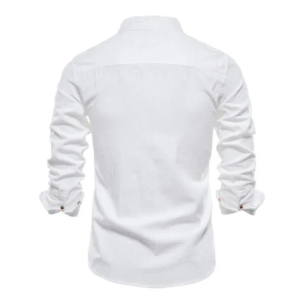 MEN'S COTTON LINEN SHIRT  93795703X