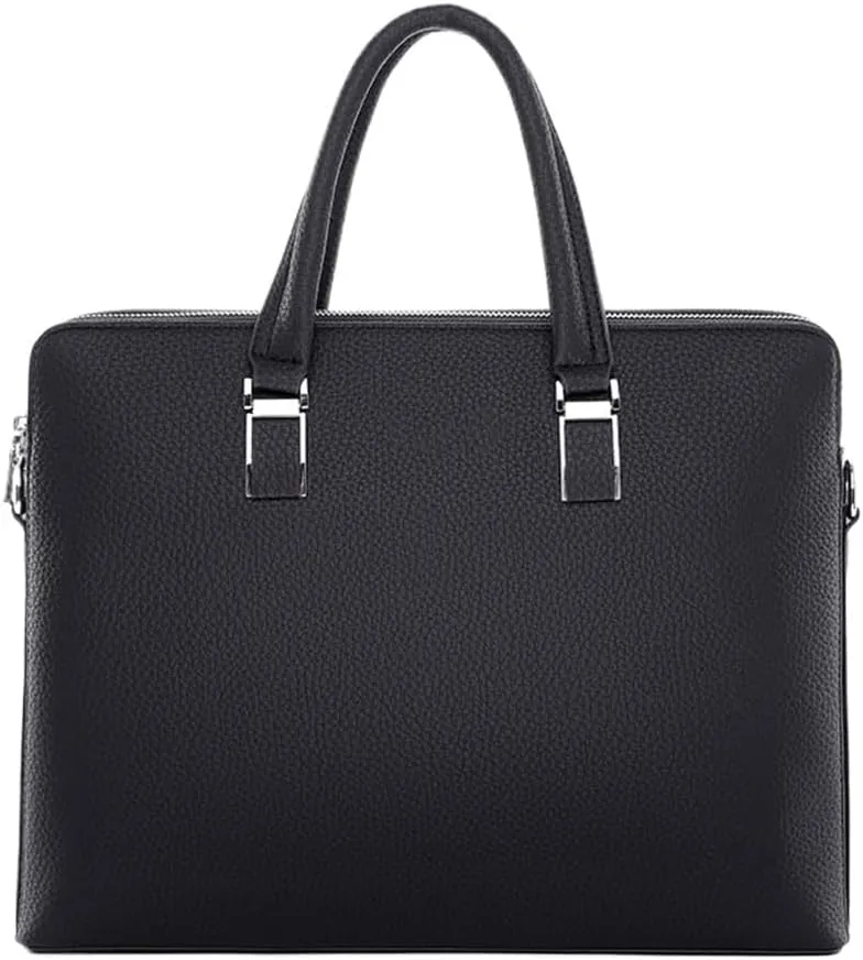 Men's Handbag Is A Cross Leather Briefcase With Ones Shoulder