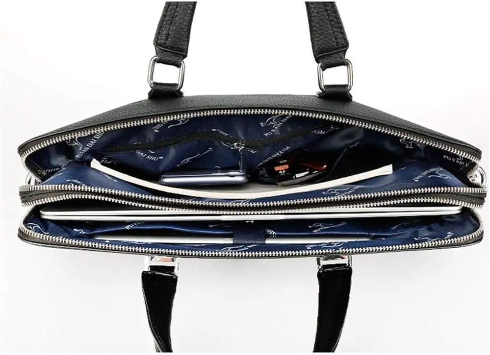 Men's Handbag Is A Cross Leather Briefcase With Ones Shoulder