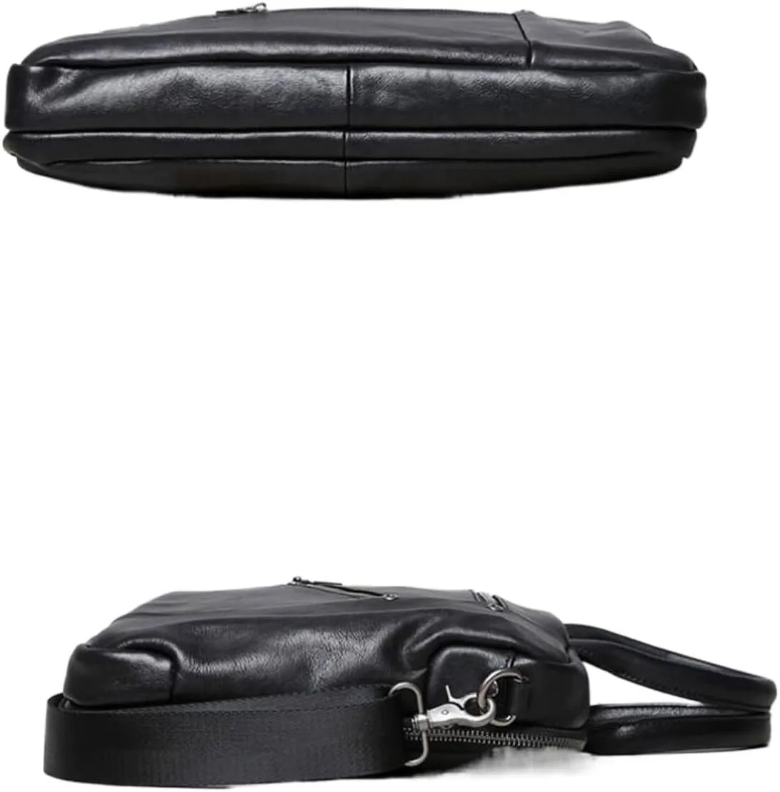 Mens Handbags Briefcases Laptop Bags Genuine Leather Messenger Shoulder Bags Computer Carrying Cases