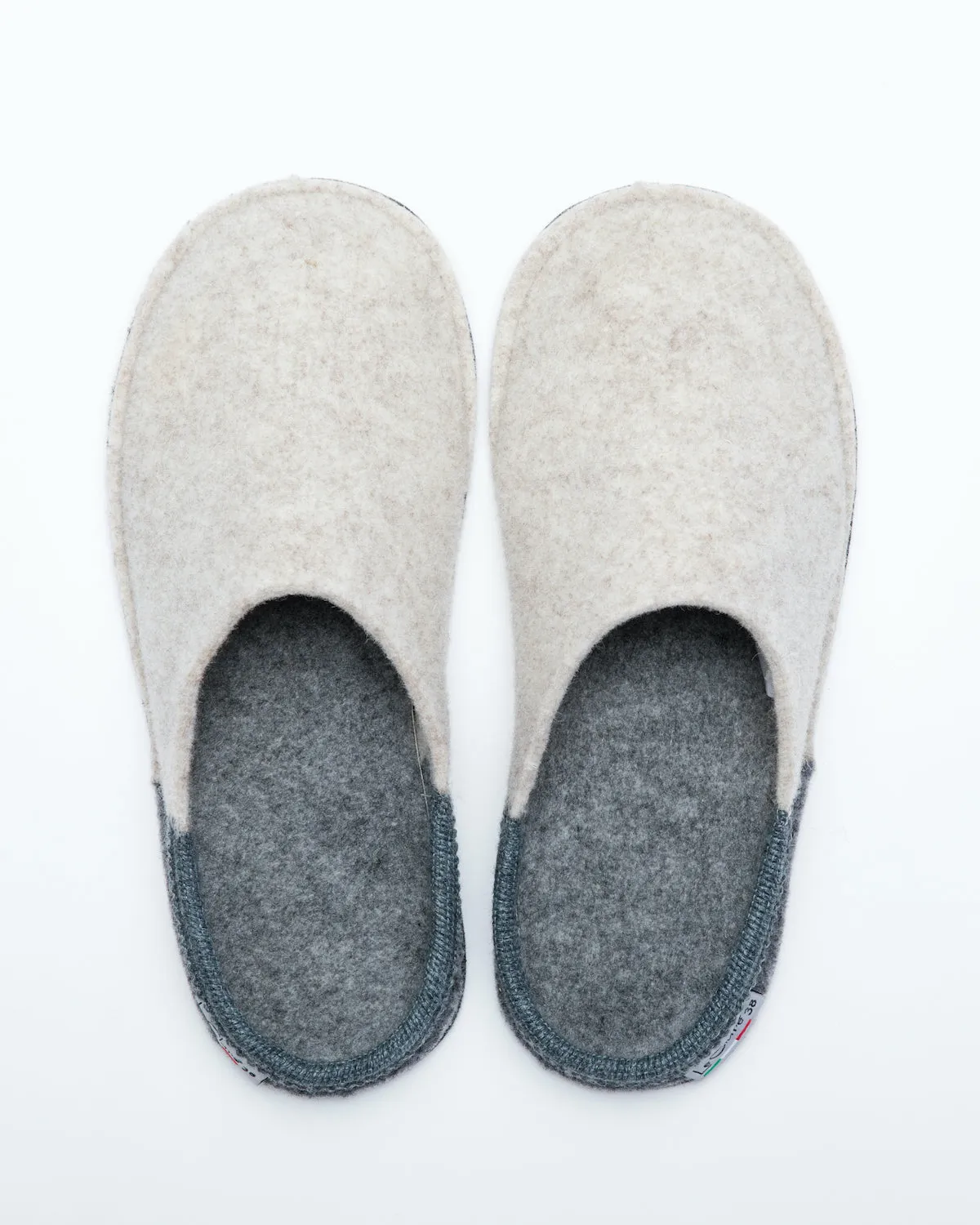 Men's Nuvola Bico Wool Slipper Beige