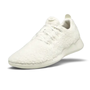 Men's Wool Runner Fluffs - Natural White (White Sole)