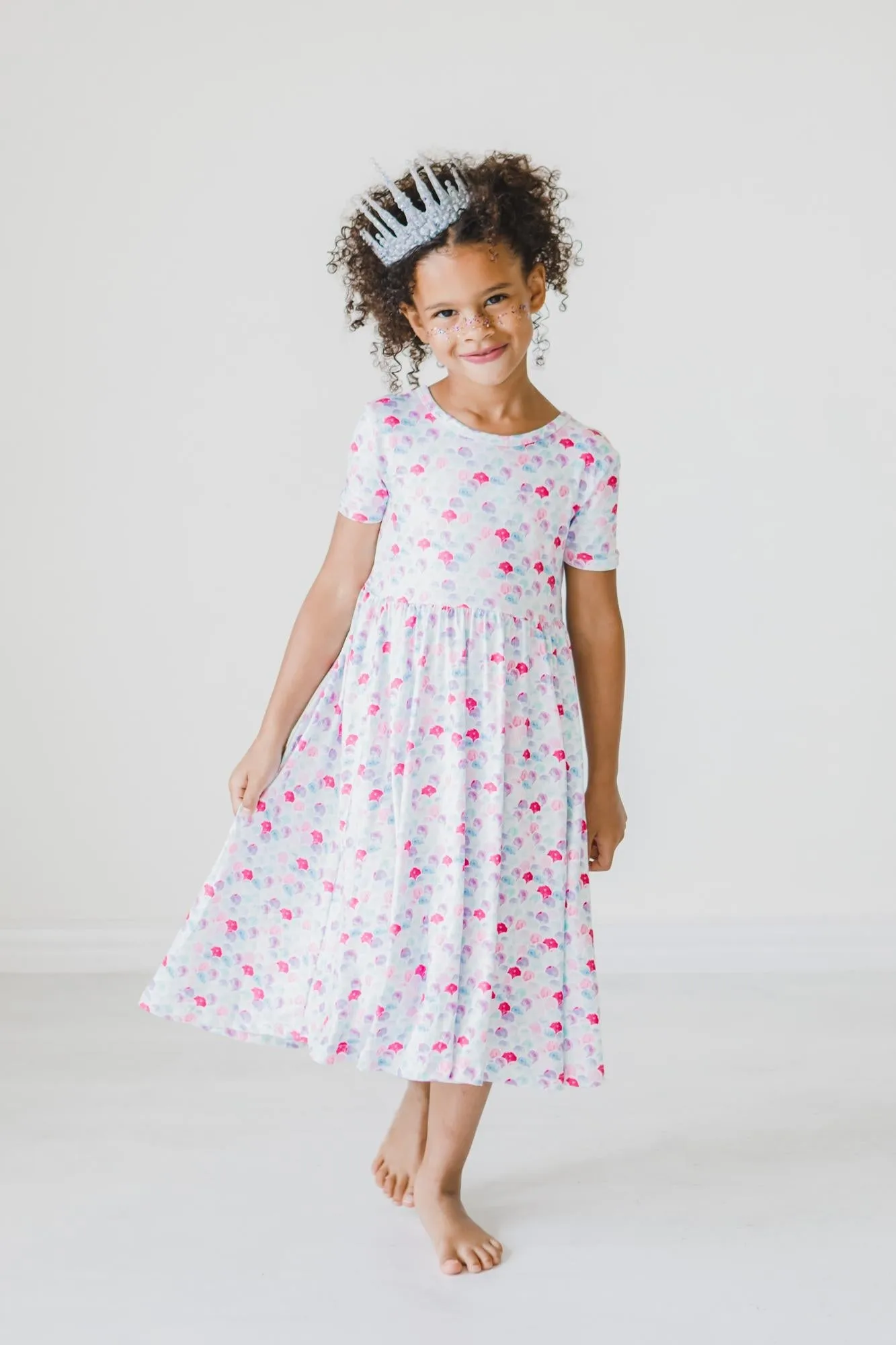 Mermaid Scales S/S Twirl Dress