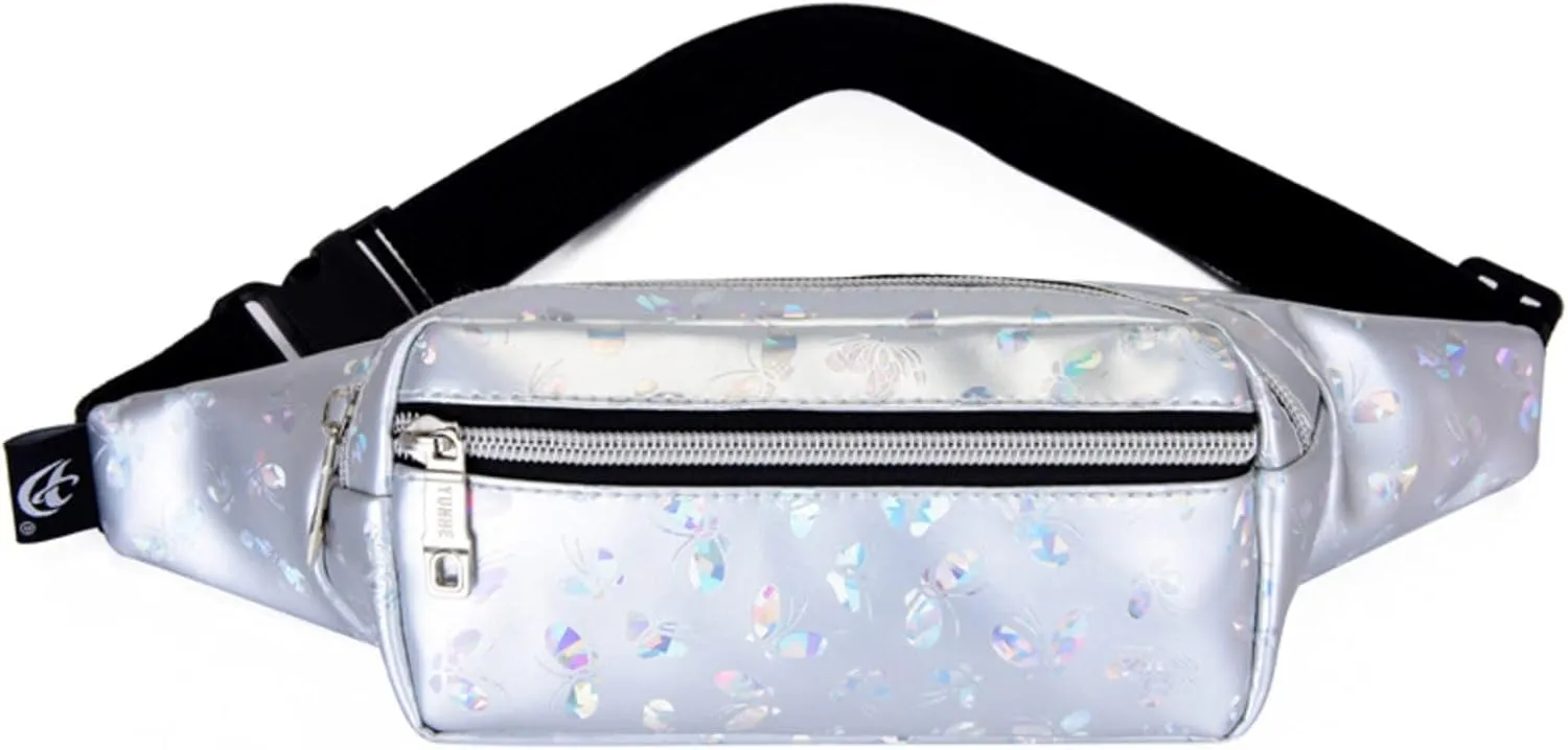 Mesh Beach Tote Waist Bag Outdoor Leisure Travel Waist Mobile Phone Storage Bag New Trend Color Floret PU