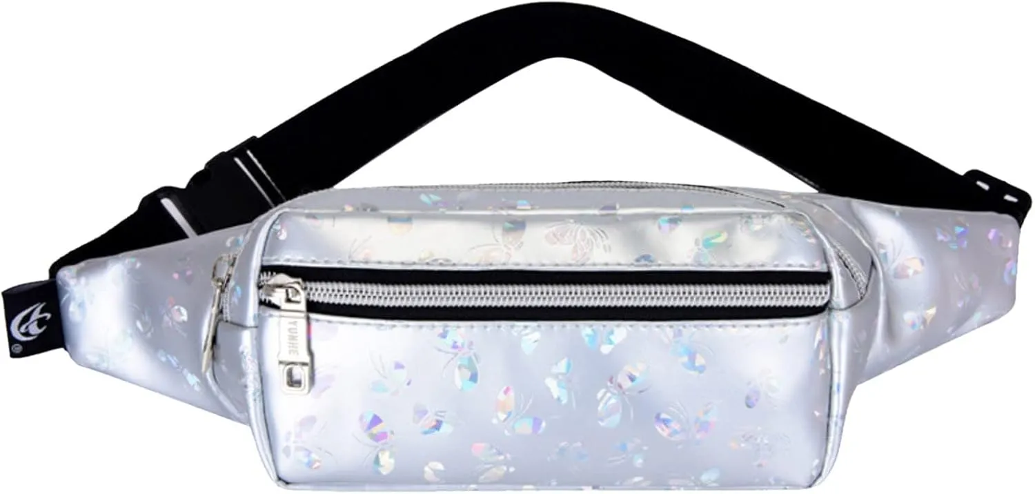 Mesh Beach Tote Waist Bag Outdoor Leisure Travel Waist Mobile Phone Storage Bag New Trend Color Floret PU
