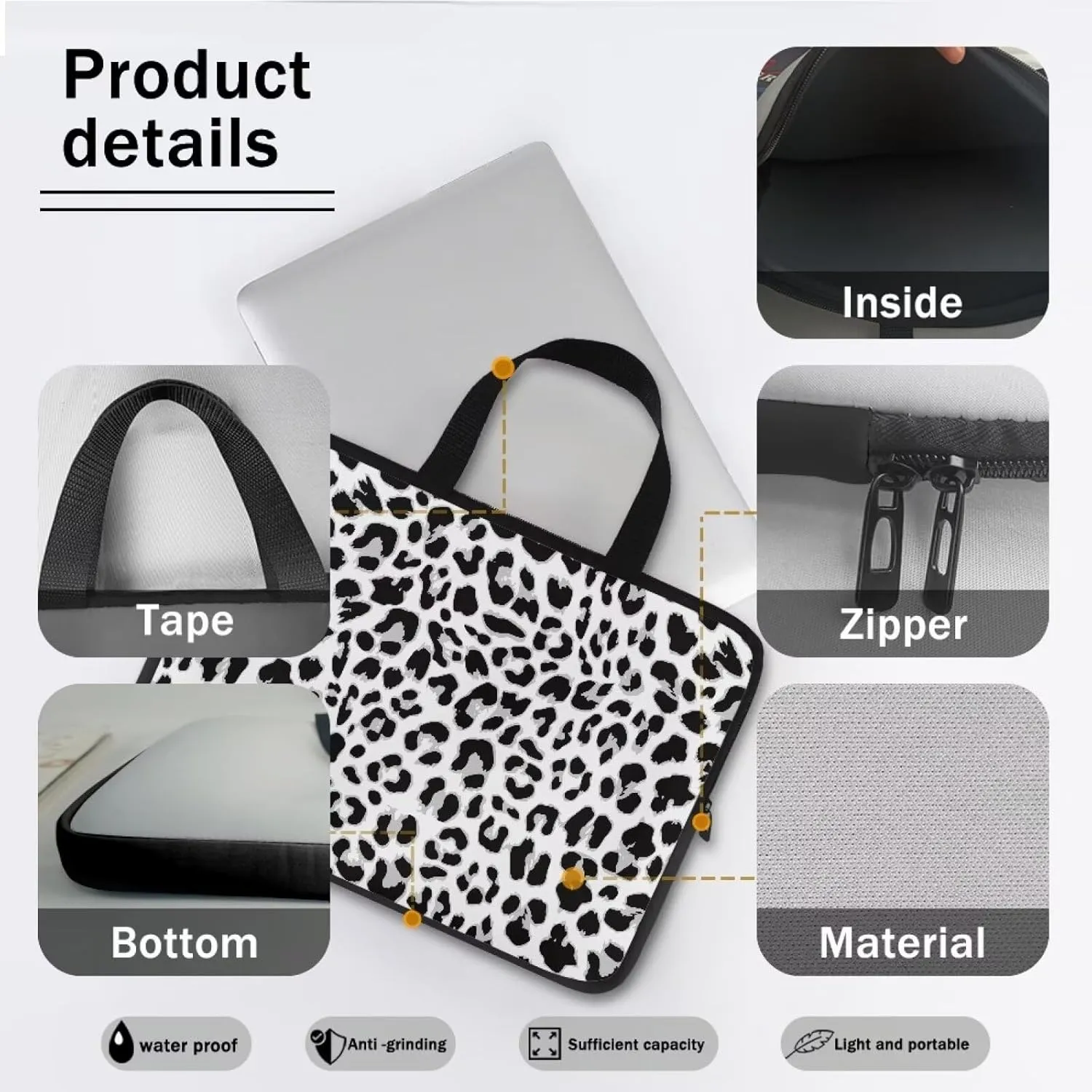 Messenger Bag Laptop Briefcases for Men 15.6 Inch Laptop Bag Computer Bag Lightweight Shoulder Handbag