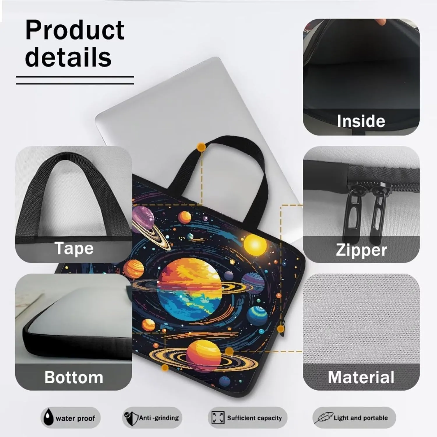Messenger Bag Laptop Briefcases for Men 15.6 Inch Laptop Bag Computer Bag Lightweight Shoulder Handbag