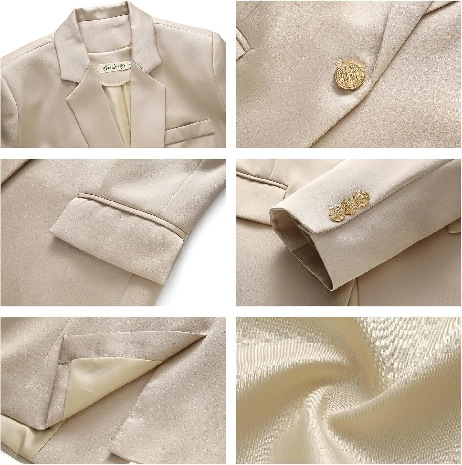 MODFUL Women Business Clothes Pant Suits Professional Office 2 Piece Suits