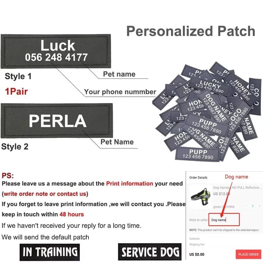 No Pull Personalised Harness