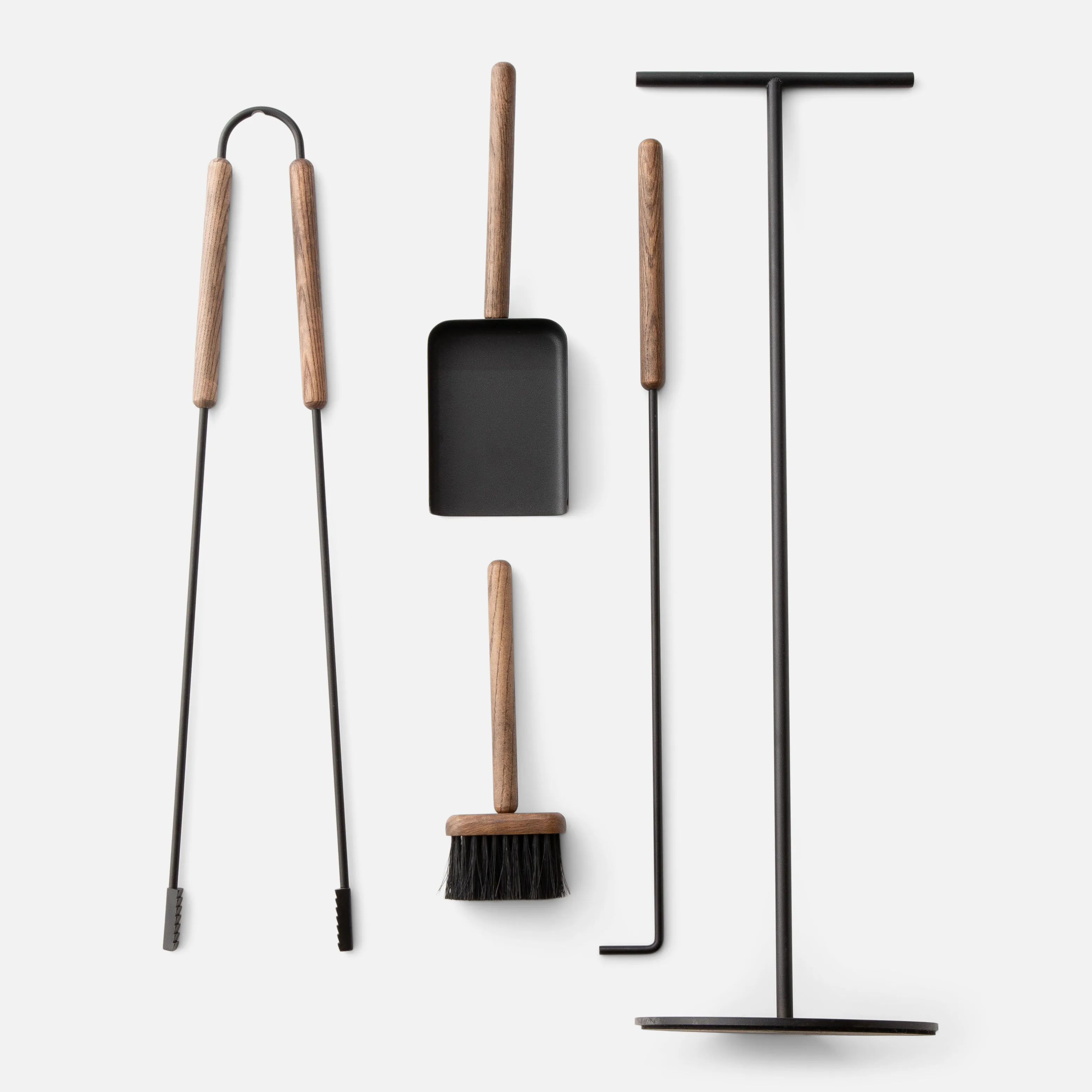 Oak Handle Fireplace Tool Set