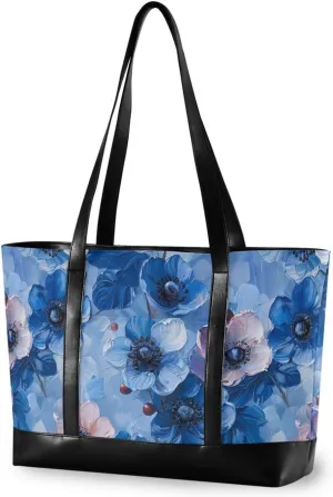 Oil Painting Blueberry Taupe Light professional 14inch tote bag with zipper for gym with diaper maletines para mujer