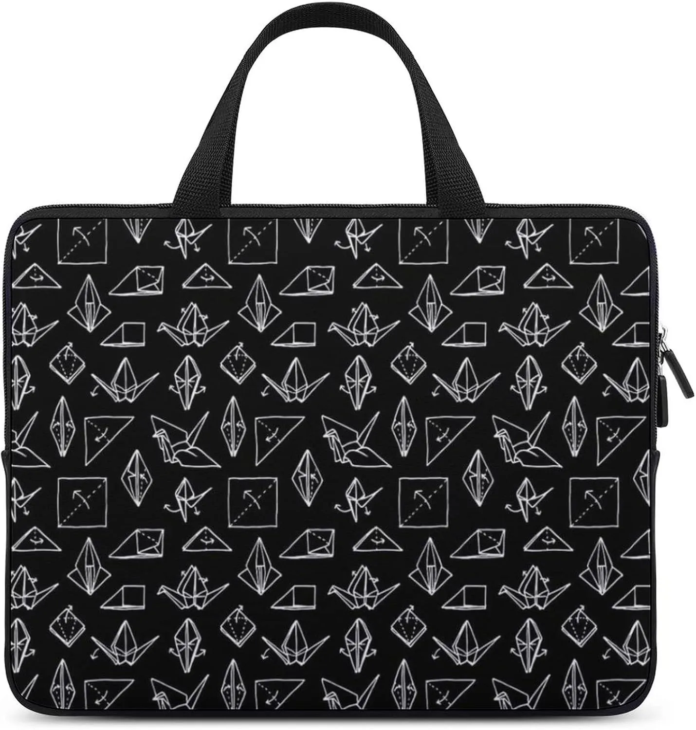Origami Crane Paper Laptop Bag The Tote Bag Waterproof Business Briefcase Computer Carrying Case 12inch