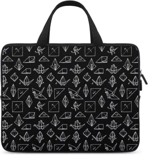 Origami Crane Paper Laptop Bag The Tote Bag Waterproof Business Briefcase Computer Carrying Case 12inch