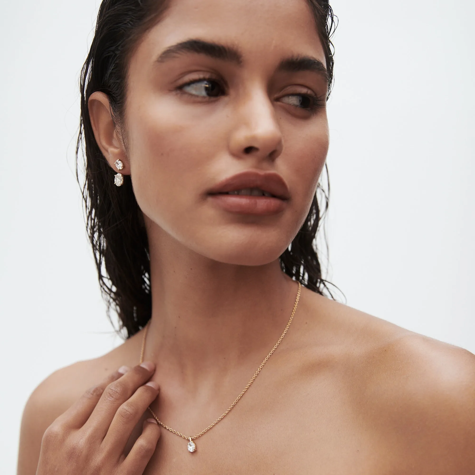 Oval Jackets | Oval Lab-Grown Diamond Earring Jackets