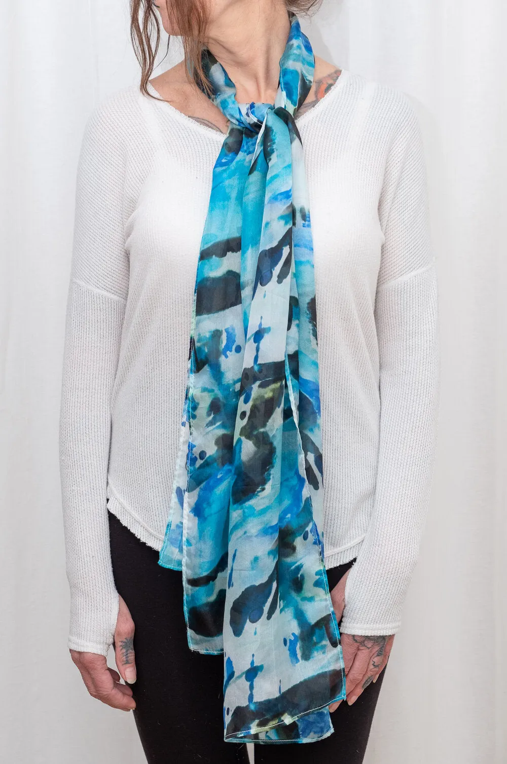 Painted Abstract Silk