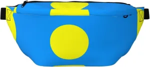 Palauan Flag Stylish Crossbody Waist Pack - Versatile And Compact Travel Pouch For Hands-Free Storage