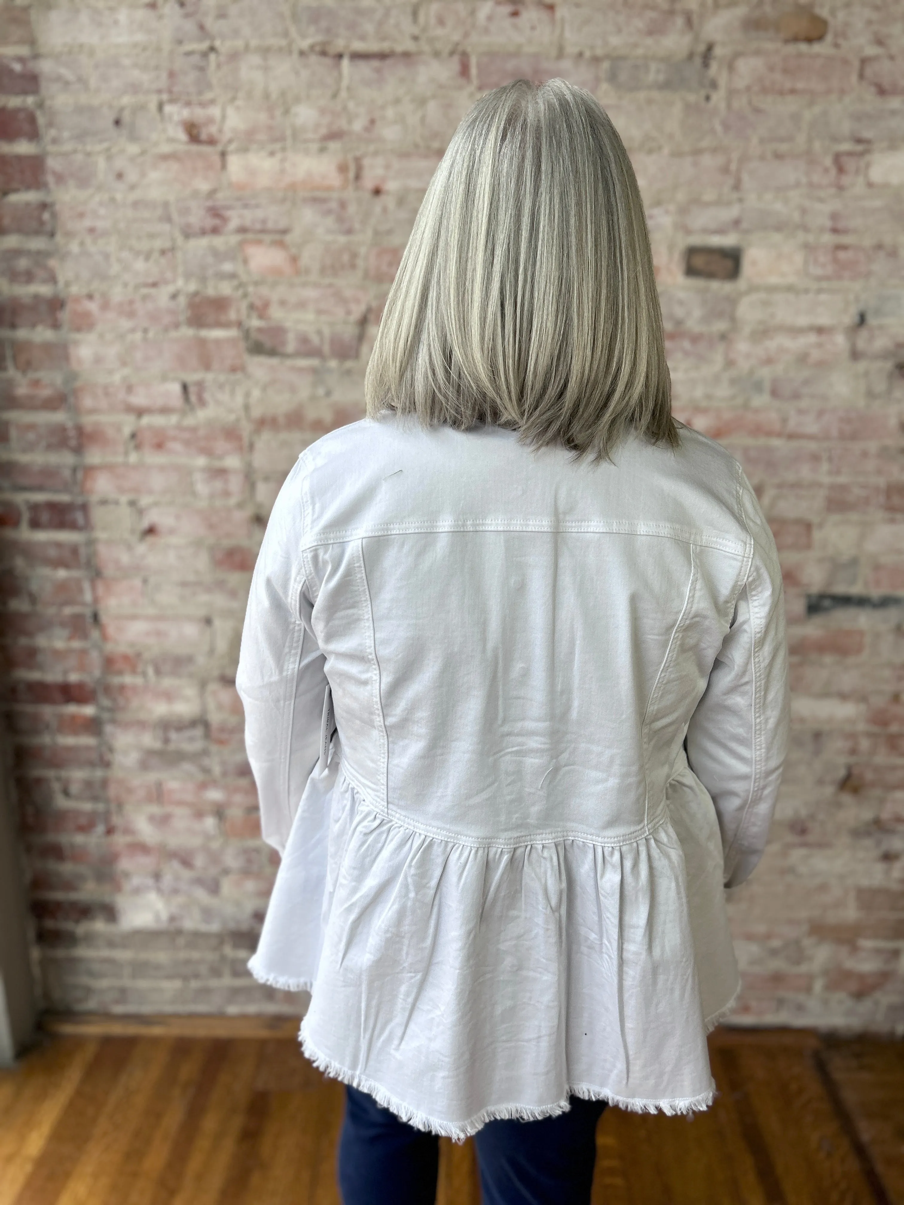 Peplum Denim Jacket