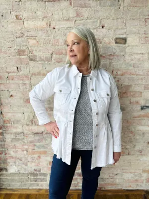 Peplum Denim Jacket