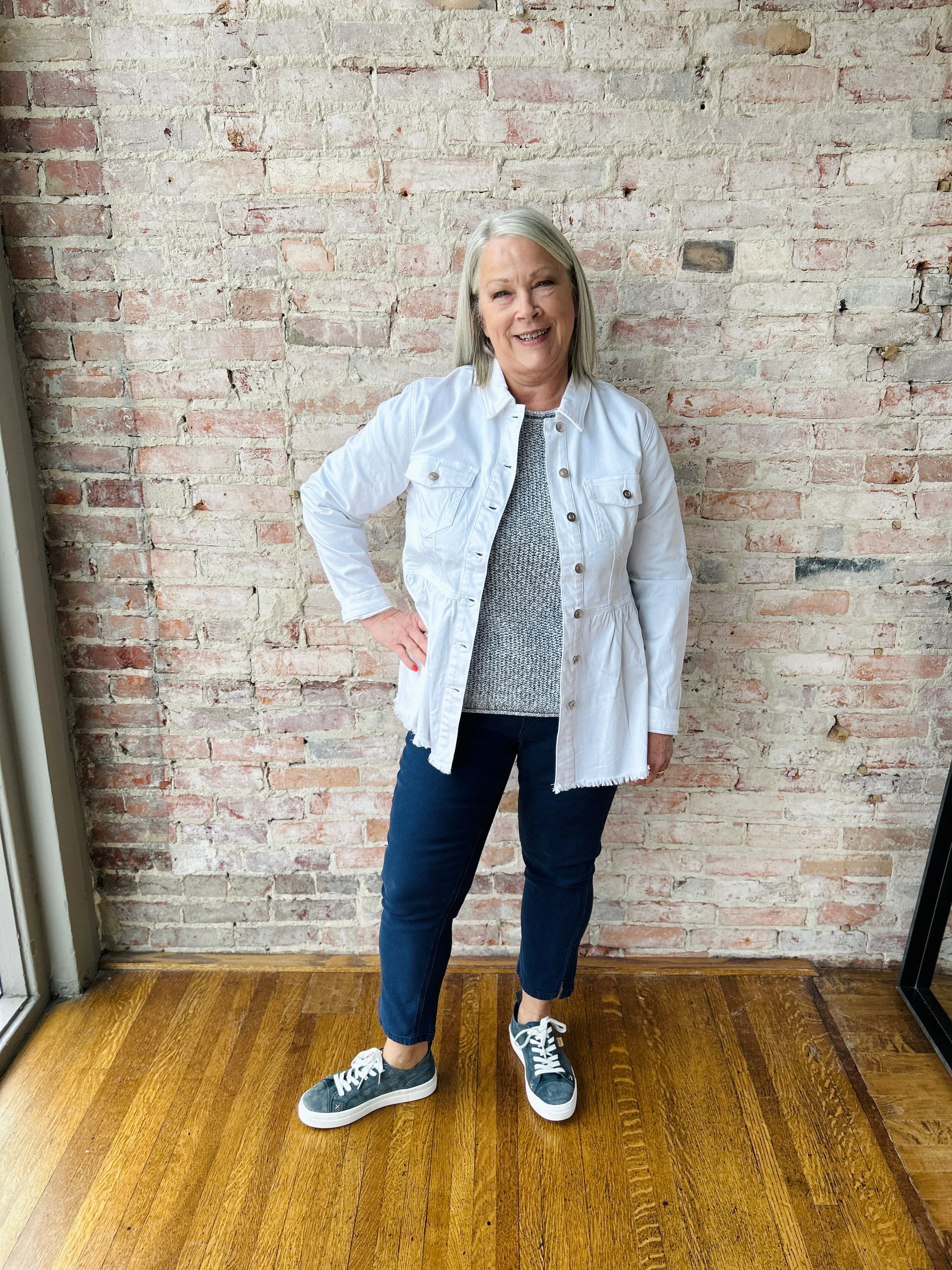 Peplum Denim Jacket