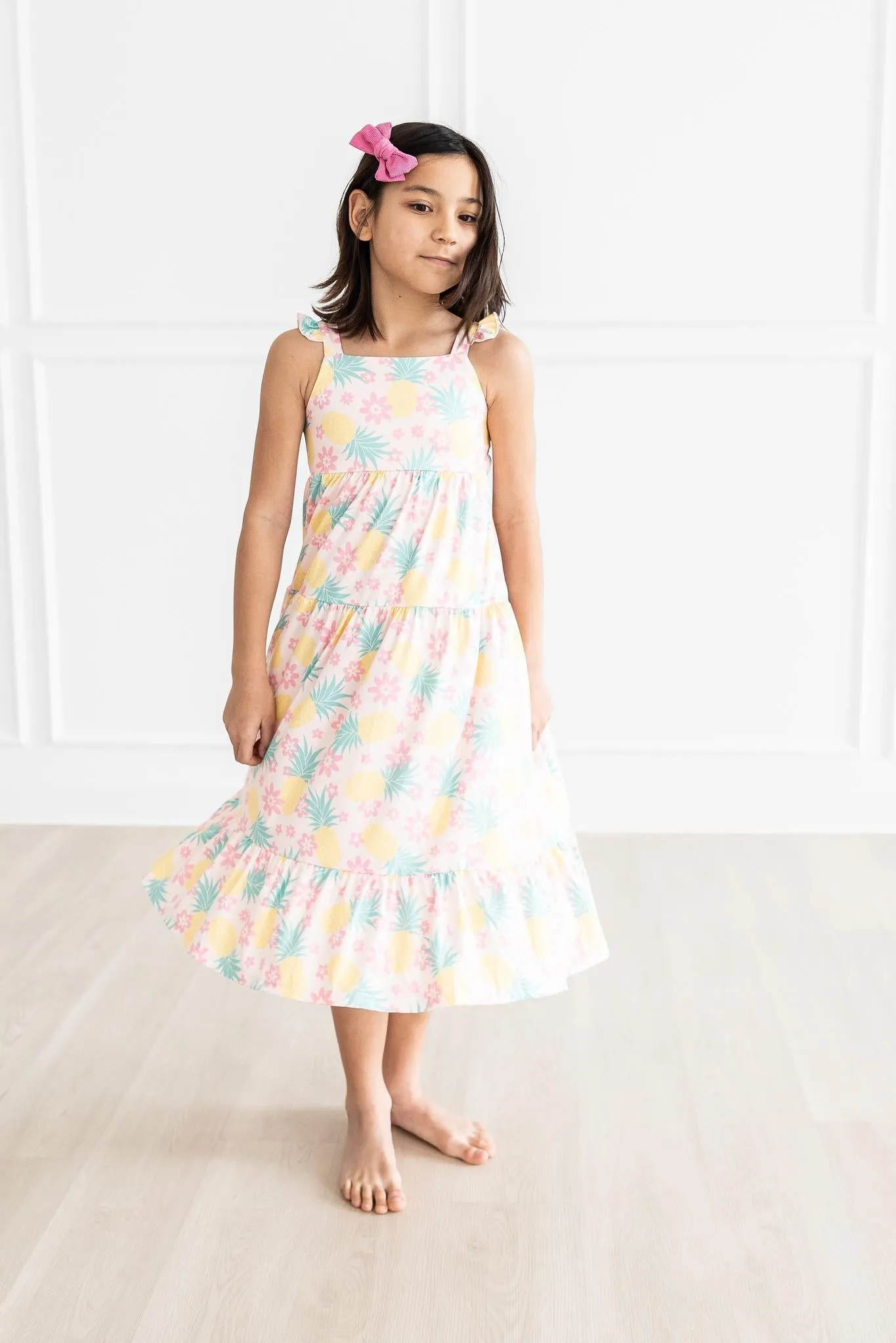 Pina Colada Ruffle Maxi Dress