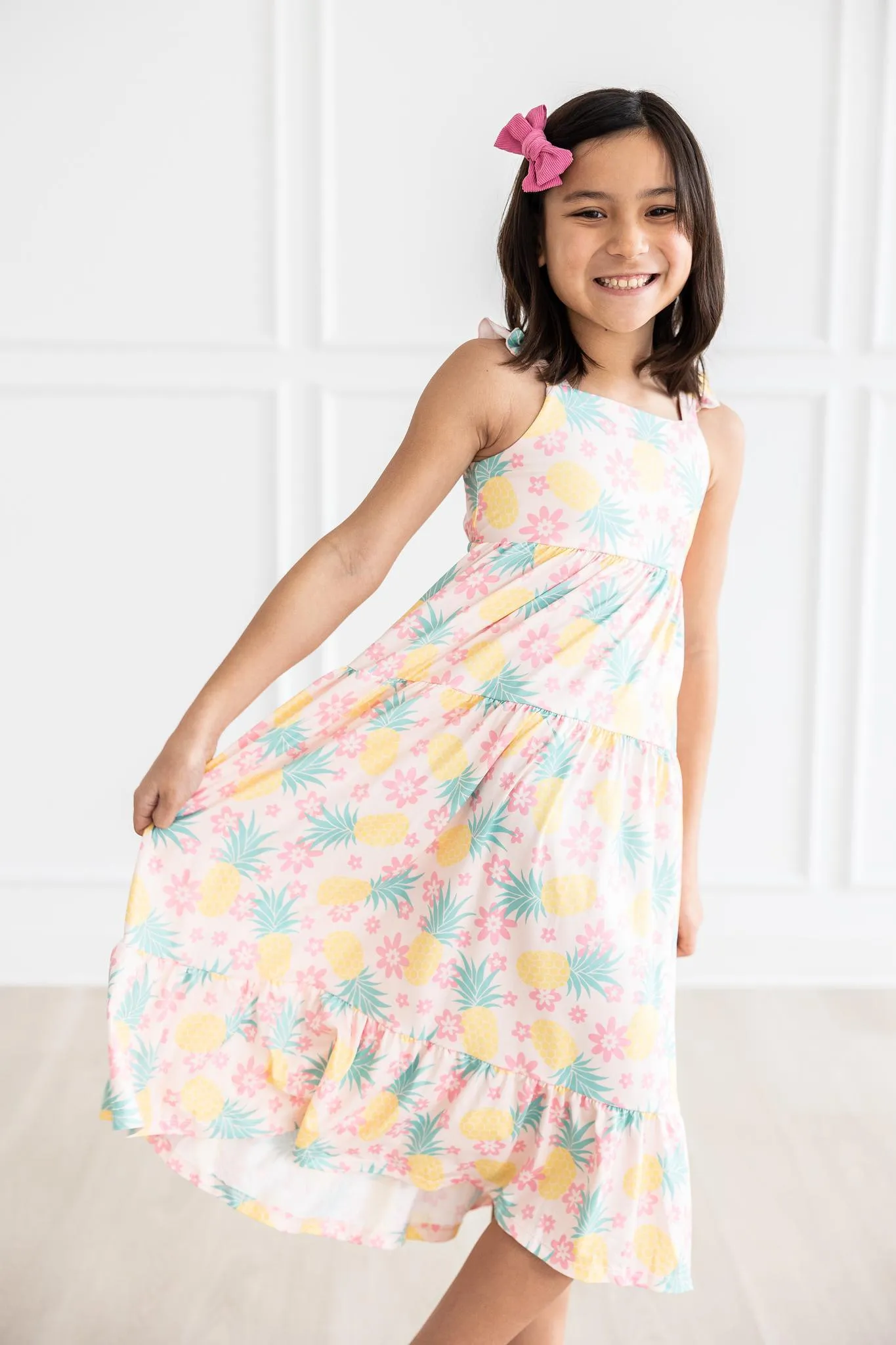 Pina Colada Ruffle Maxi Dress